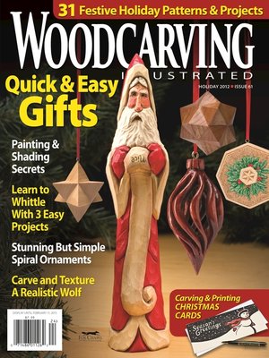 cover image of Woodcarving Illustrated Issue 61 Holiday 2012